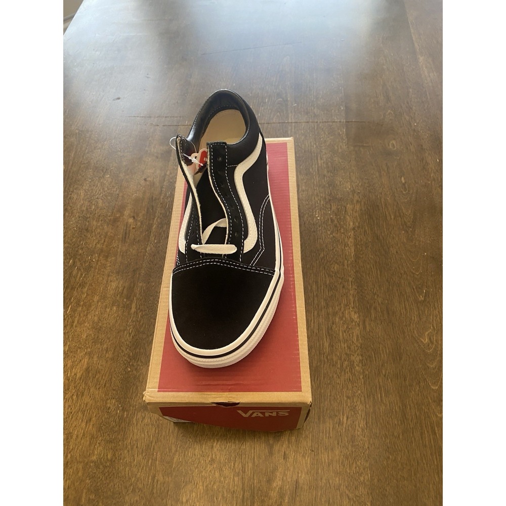 Vans Old Skool Black White Sneakers Mens 7.5 Womens 9 VN000D3HY28 - Picture 2 of 5